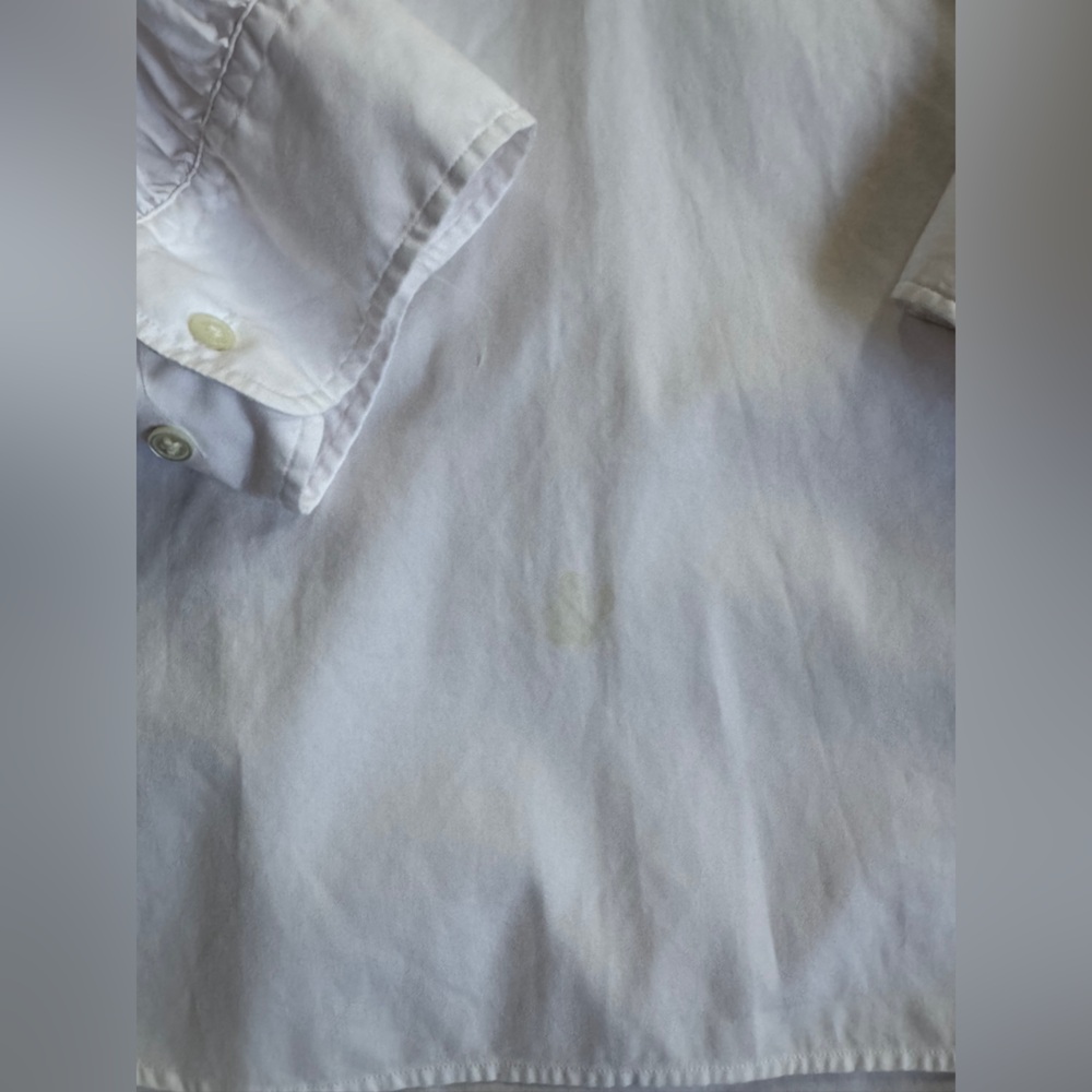 Polo Ralph Lauren White Cotton Blouse Size 10 - Picture 5 of 10